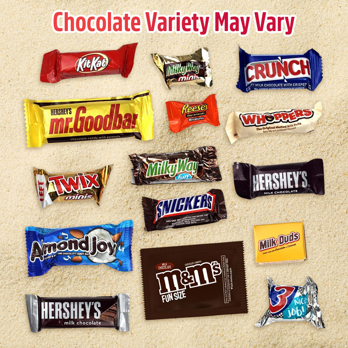 Bulk Assorted Chocolate Candy Variety Pack – Mixed Chocolate Assortment Bag Individually Wrapped, Ideal for Party Candy Bowls, Holiday Gifting, Office Sharing & Snacking