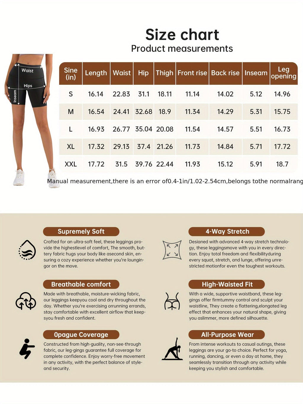 High-Waisted Yoga Shorts for Women, Sweat-Absorbing High-Elasticity Cycling Shorts with Tummy Control, Stretchy Training Running Sports Shorts for Gym Fitness Casual Wear