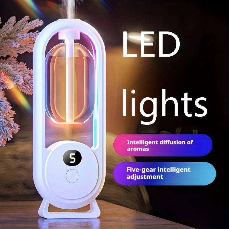 Essential Oil Diffuser Aromatherapy Humidifier with 7 Color LED Light – USB Powered Quiet Mini Aroma Diffuser for Bedroom, Office, Yoga & Home with Timer, Multiple Scents | Hilton Gardenia Ocean Jasmine