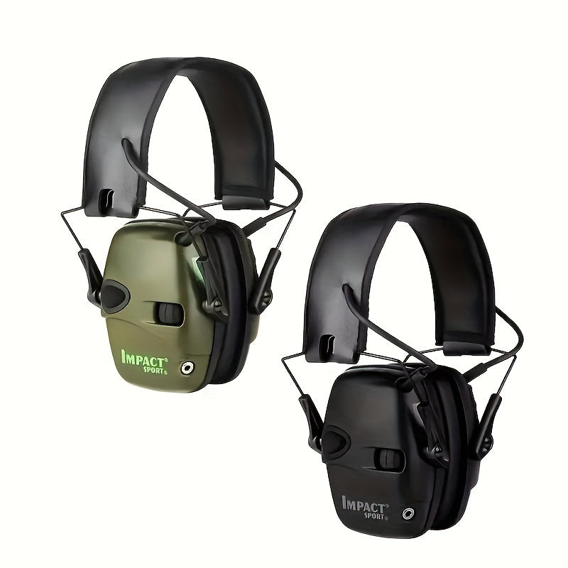 Shooting Earmuffs Electronic Hearing Protection with Sound Amplification & Noise Cancelling – Tactical Over-Ear Headset for Hunting, Gun Range & Outdoor Impact Sports