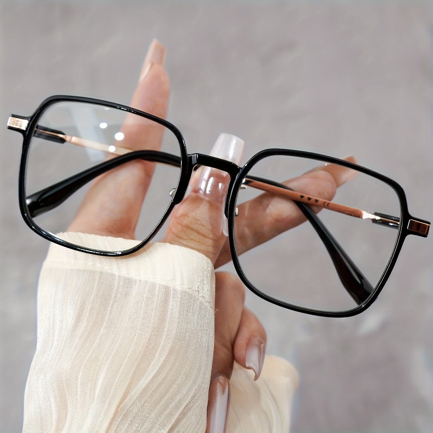Oversized Blue Light Blocking Reading Glasses for Men & Women – Clear Lens Anti-Blue Light Computer Readers, Metal Spring Hinge, +1.0 to +4.0 Diopters, 4 Colors
