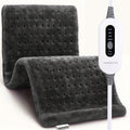 Heating Pad for Back Neck Shoulders & Cramps Ultra Soft Flannel – 6 Heat Settings Dry & Moist Heat Auto Shut-Off Machine Washable Electric Pad, 3 Sizes 12x15 12x24 17x33, Pain Relief Gift for Mom