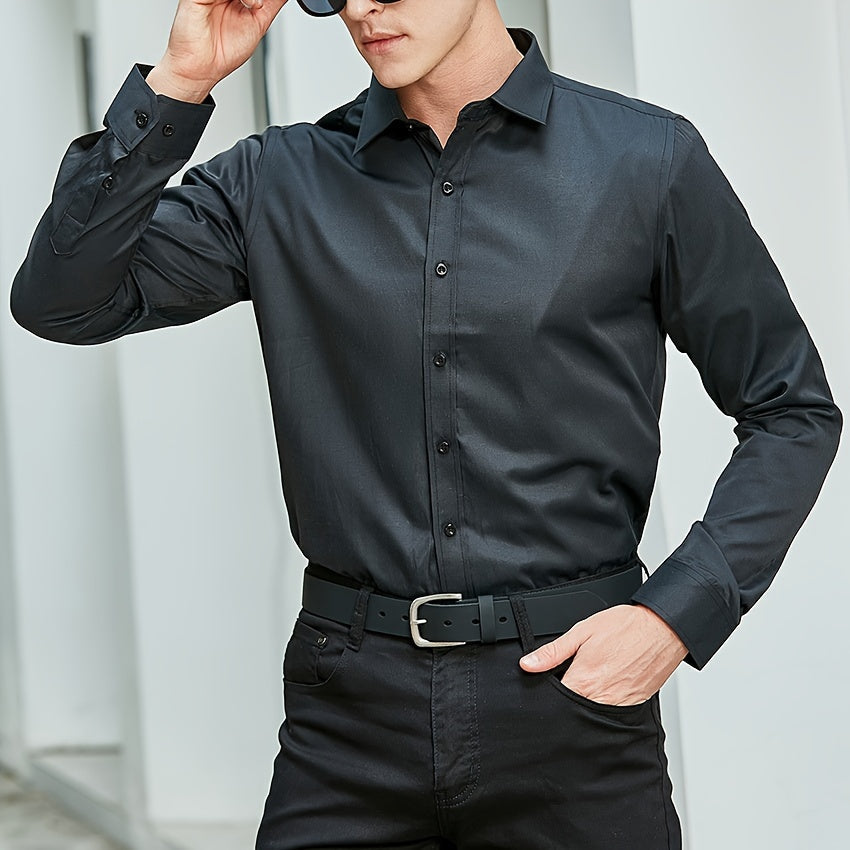 Men's Full Grain Leather Belt with Gift Box - Handmade Casual Everyday Jeans Belt with Stainless Steel Buckle, Durable Black & Brown Dress Belt for Men, Sizes 30-52, Perfect Gift for Him