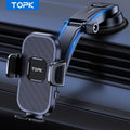 Car Phone Holder Dashboard Mount Universal Hands-Free Cell Phone Car Mount for iPhone 17 16 15 14 Samsung Galaxy Android Smartphones Upgraded Secure Rattle-Free Dash Mount Black