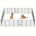 Outdoor Dog Playpen 8 Panels 32 Inch Hammer Design – Pre-Assembled Garden Dog Enclosure for Small to Medium Dogs, Yard Fence Barrier, Expandable Animal Pen