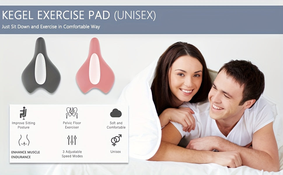 EMS Pelvic Floor Muscle Trainer Cushion Electric Stimulator - Kegel Exercise Device for Men & Women Rehabilitation Home Fitness