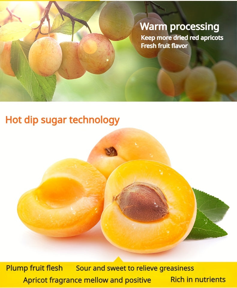 Dried Apricots Snack 3 Bags Pack Natural Tropical Dried Fruit Healthy Sweet Snack for Parties Gifts Travel