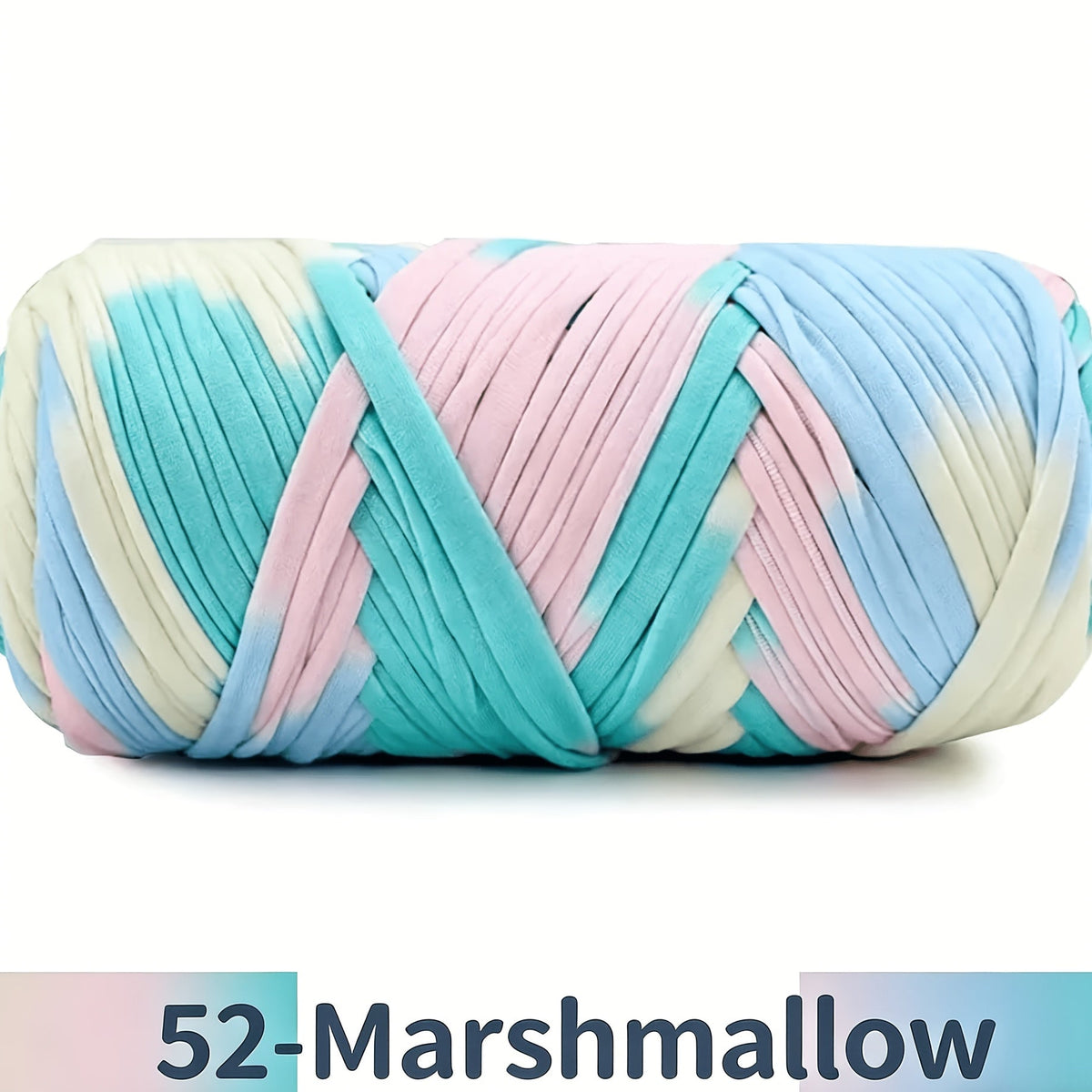 T-Shirt Fabric Yarn 400g (2 x 200g) Chunky Cotton Blend in 49 Colors – Soft Thick Yarn for Crochet Baskets, Bags, Rugs, Macrame & Knitting Projects – Beginner-Friendly Craft Yarn