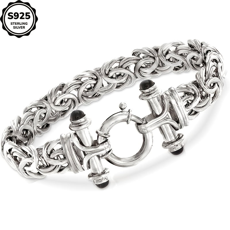 925 Sterling Silver Classic Women's Bracelet – Elegant Silver Chain Bracelet for Anniversary, Graduation & Valentine's Day, Holiday Gift Box Included