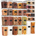 Airtight Food Storage Containers 64-Pack with Labels & Marker, BPA-Free Plastic Canisters with Lids for Kitchen Pantry Organization, Flour Sugar Cereal Dry Food Storage Set – 32 Boxes + 32 Lids