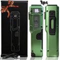 Rechargeable EDC Flat Flashlight 3000 Lumens – Tactical LED UV Flashlight 8 Modes 100M Range, Aluminum Body Digital Display, USB Rechargeable 18650 Battery, Camping Hiking Emergency Gift for Men