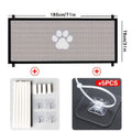 Portable Folding Pet Gate Dog Safety Barrier Fence Foldable Mesh Isolation Net Indoor Doorways Stairs Rooms Small 43x30 Large 70x30 Inch Dogs Cats Puppies Kittens