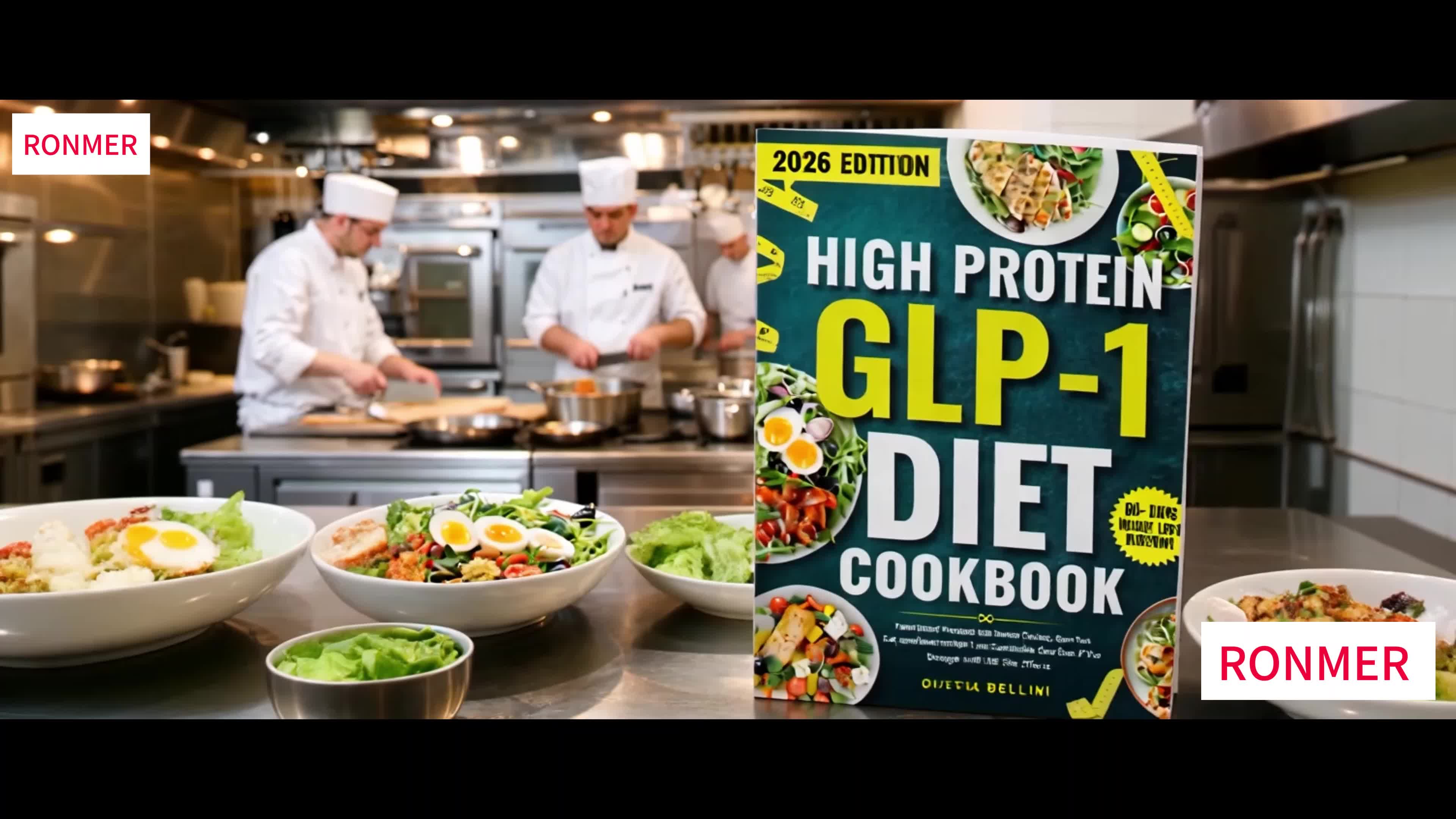 High Protein GLP-1 Diet Cookbook Fast Easy Recipes – Reduce Cravings Burn Fat Sustainable Weight Loss, Ozempic Wegovy Mounjaro Friendly Meal Plan Guide Gift for Health