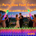 LED Foam Light Sticks Bulk Pack 28 48 or 100 Pieces – 3-Mode Color Changing Flashing Glow Sticks for Glow Parties Weddings Concerts Birthdays Halloween Christmas Camping Cheering Events – Safe for Kids Adults