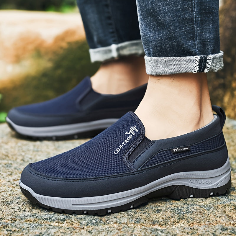 Men's Hiking Shoes Non-Slip Breathable Outdoor Trail Sneakers Lightweight Cushioned Walking Shoes for Men 4 Colors Sizes US 6.5-12.5 Comfortable Trekking Shoes for Camping Adventure Travel