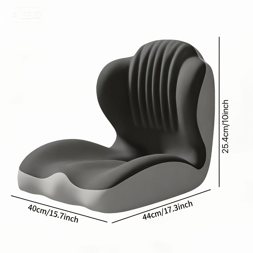 Ergonomic Memory Foam Seat Cushion with Back Support & Breathable Hollow Design – Comfortable Coccyx Cushion for Office Chair Car Seat Long Sitting Unisex