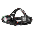 LED Headlamp Rechargeable 4 Modes Adjustable Focal Length 90° Tilt Warning Taillight Camping Hiking Adventure Emergency Repair Work Durable Headlight for Adults