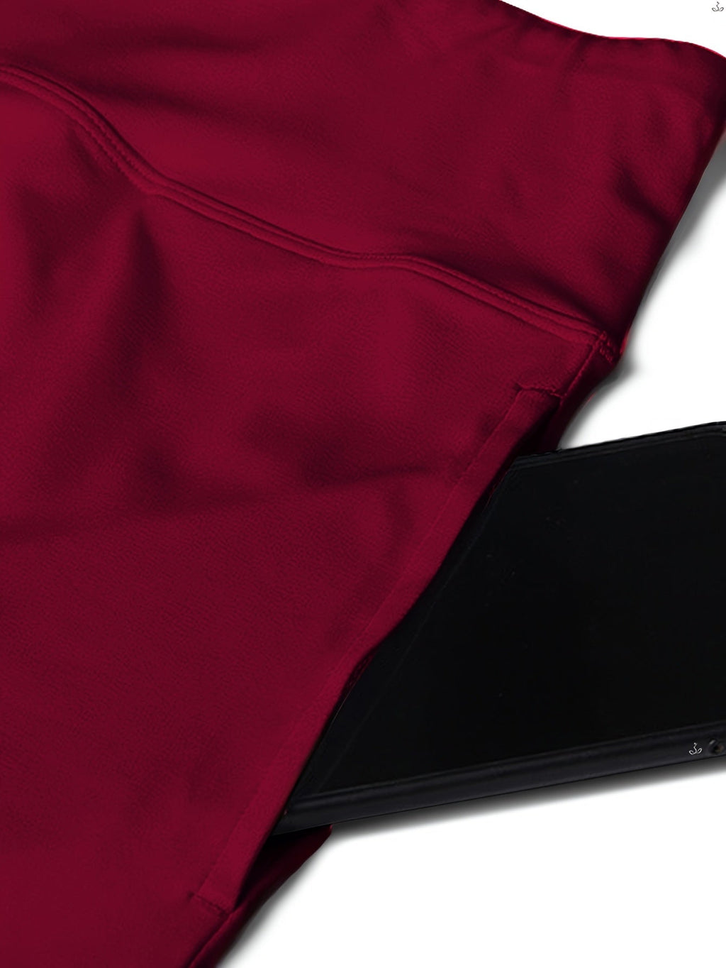 Women's 20-Inch Knee Length Skorts with 5 Pockets – High Waist Built-In Shorts Athletic Skirt for Tennis Golf Pickleball Hiking Casual Wear, Sizes S-XXL, 5 Colors Black White Navy Sky Blue Deep Red