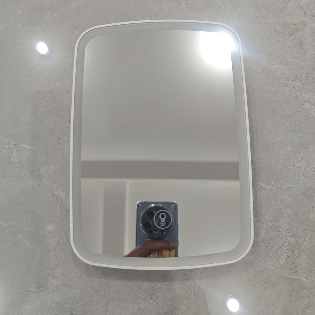 LED Makeup Mirror with Touch Sensor – 3 Lighting Modes (White, Daylight, Warm), Adjustable Brightness, Portable Folding Vanity Mirror, USB Charging, Compact Travel & Desktop Cosmetic Mirror