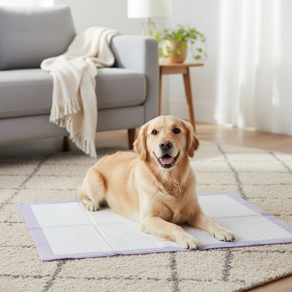 8-Layer Super Absorbent Dog Pee Pads 100 Count – Leakproof Puppy Training Pads, Odor Control, Tear-Resistant, 23.6x23.6 & 34x28 Inch Sizes for Dogs, Cats & Labs