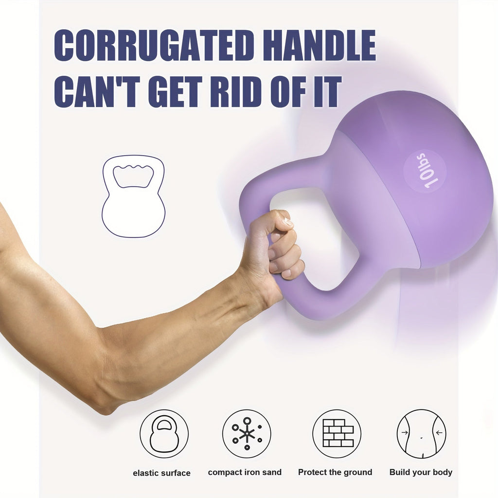 SOGES PVC Soft Kettlebell with Wide Non-Slip Handle – Iron Sand Filled Strength Training Kettlebell 10 to 30 lbs, Safe for Home Gym, Floor & Kids, Ideal for Women & Beginners, Swings Squats HIIT CrossFit
