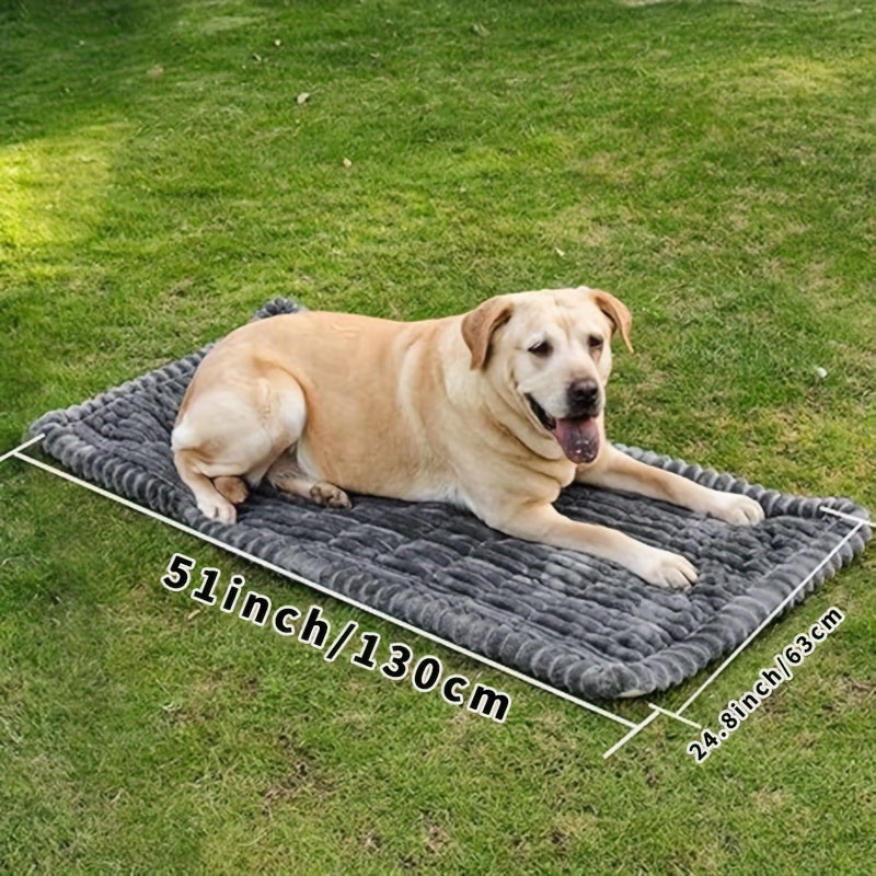 Non-Slip Car Dog Mat with Rear Extension Pad – Heavy Duty Waterproof Pet Seat Cushion Cover for Back Seat, Anti-Bite Anti-Scratch Floor Liner for SUV Sedan Truck, All Dog Sizes Small Medium Large