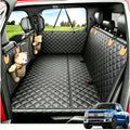 Dog Car Seat Cover Hard Bottom Back Seat Extender Holds 400 lbs – Dog Hammock Car Bed with Mesh Window & Storage Pockets for Cars SUVs Trucks All Breeds