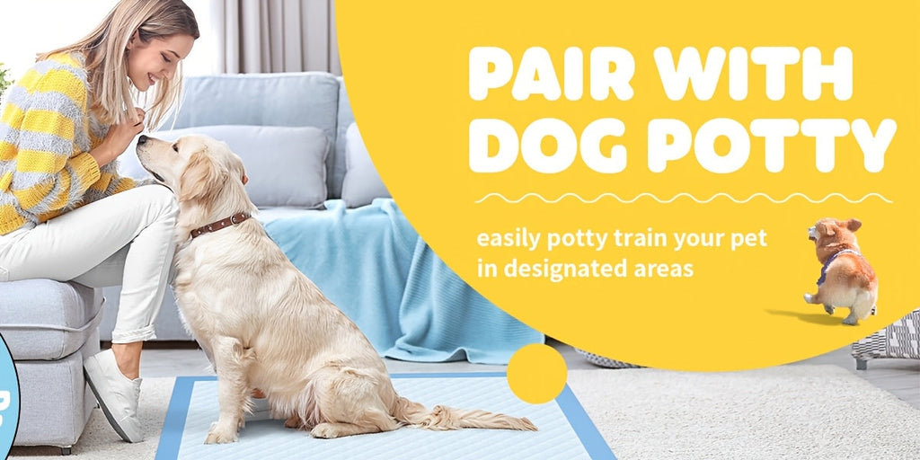 Dog Pee Pads 100 Count 6-Layer Super Absorbent Puppy Training Pads Leak-Proof & Odor Control – Disposable Dog Potty Pads for Puppies, Dogs & Cats, 34"x28" or 22"x22"