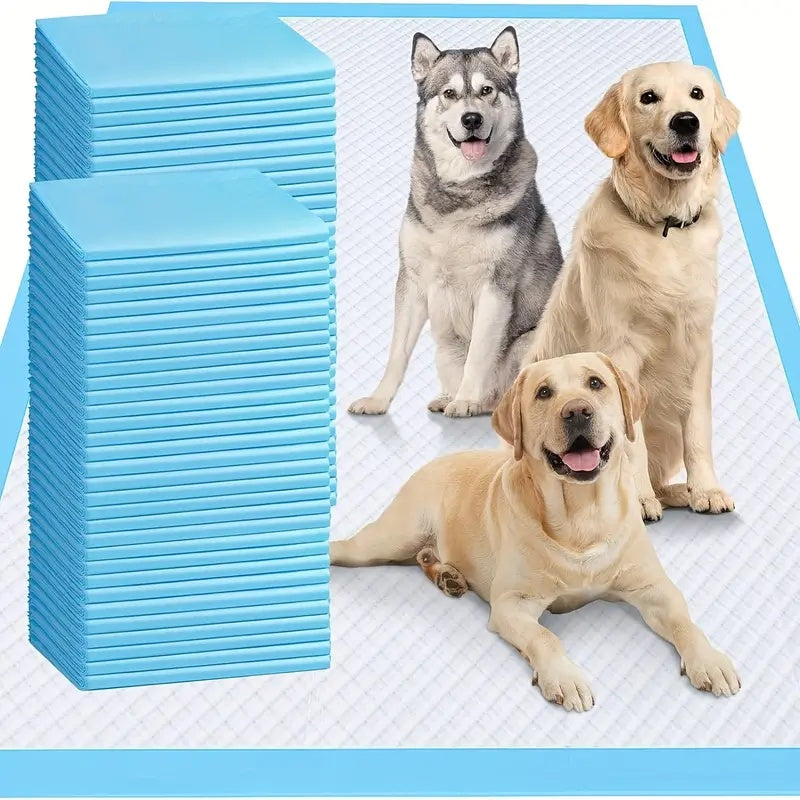 Extra Large Dog Pee Pads 24x24 Inch Super Absorbent Leak-Proof Disposable Puppy Potty Training Pads Odor Control Indoor Outdoor 50-Pack 200-Pack Senior Dogs Large Breeds