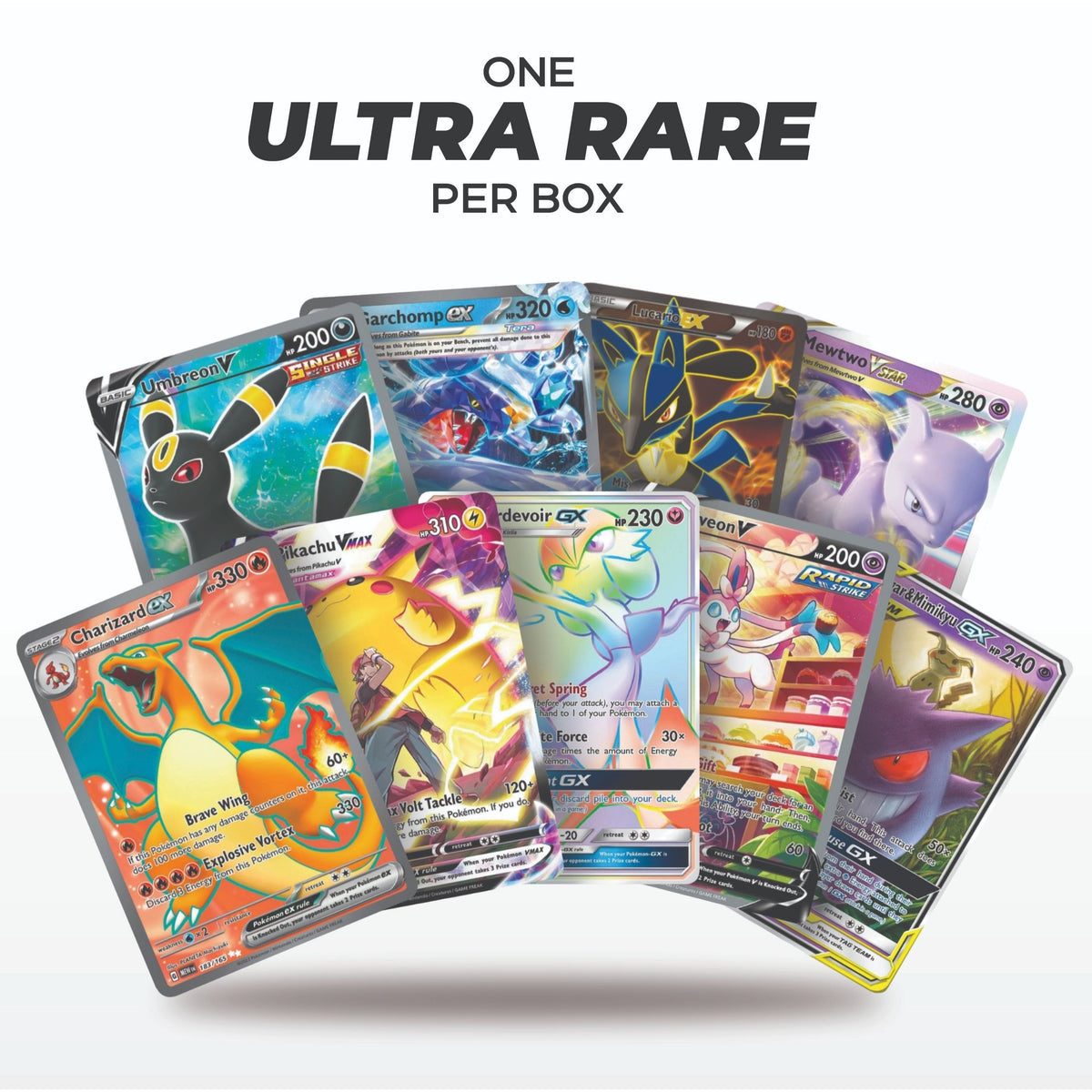 100 Pokemon Cards Bundle – 1x Ultra or Double Rare Guaranteed, 10 Holos & Rares, 100% Authentic TCG Cards from Sword & Shield, Evolving Skies, Prismatic Evolutions & More, Storage Box Included, Perfect Gift for Kids & Collectors