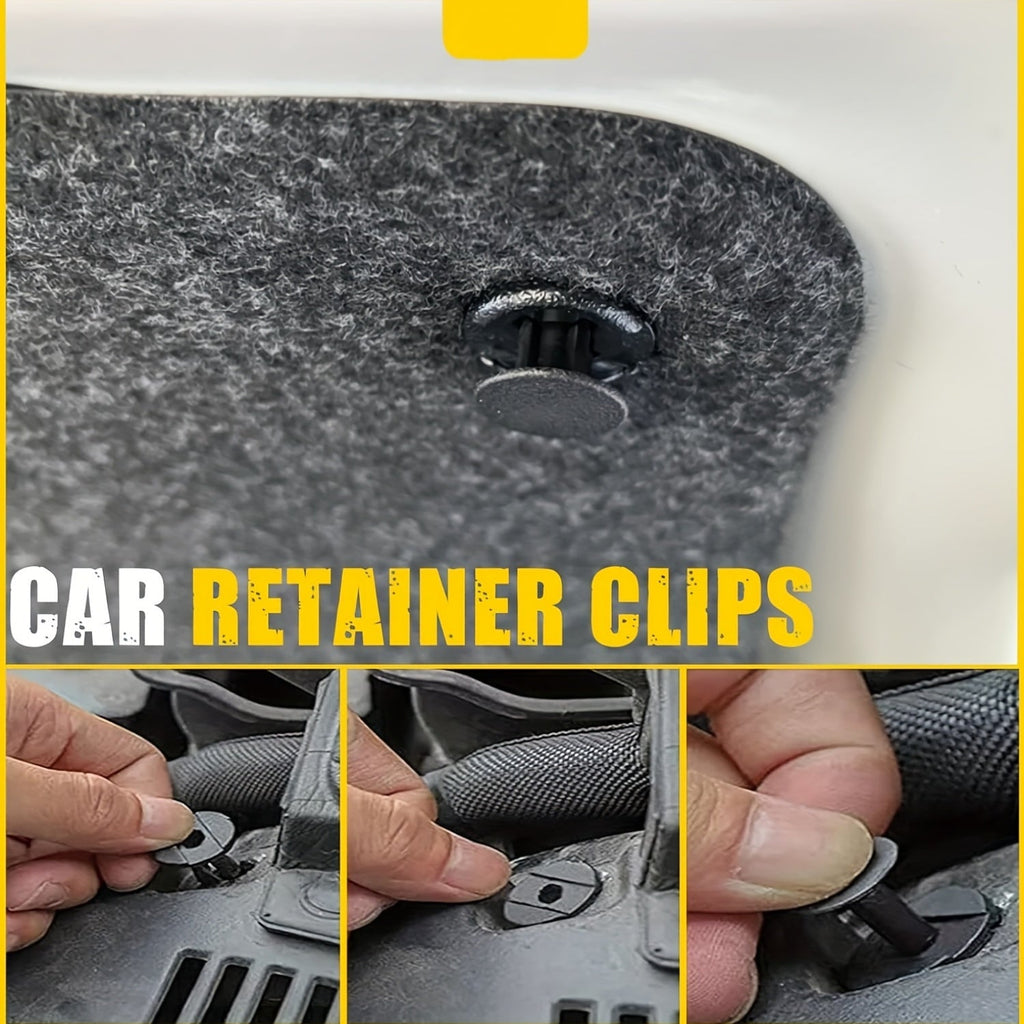 Car Push Retainer Clips Assortment Kit 115/635/640/1290 Pcs - 16 Sizes Nylon Bumper Fender Rivets Automotive Fasteners with Cable Ties & Removal Tool
