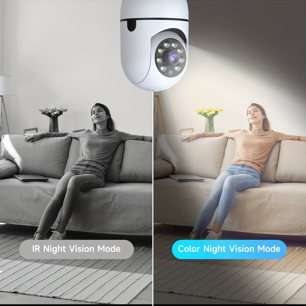 2-Pack Indoor Security Camera 355° Pan Tilt – Dual Band 2.4G/5G WiFi Alexa Compatible Motion Detection Full-Color Night Vision Two-Way Audio Cloud & 256GB TF Storage Baby & Pet Monitor