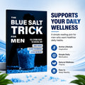 The Blue Salt Trick for Men Book Informational Wellness Lifestyle Guide Daily Habits Handbook Personal Development Self-Help Reading for Adult Men - Practical Gift Idea