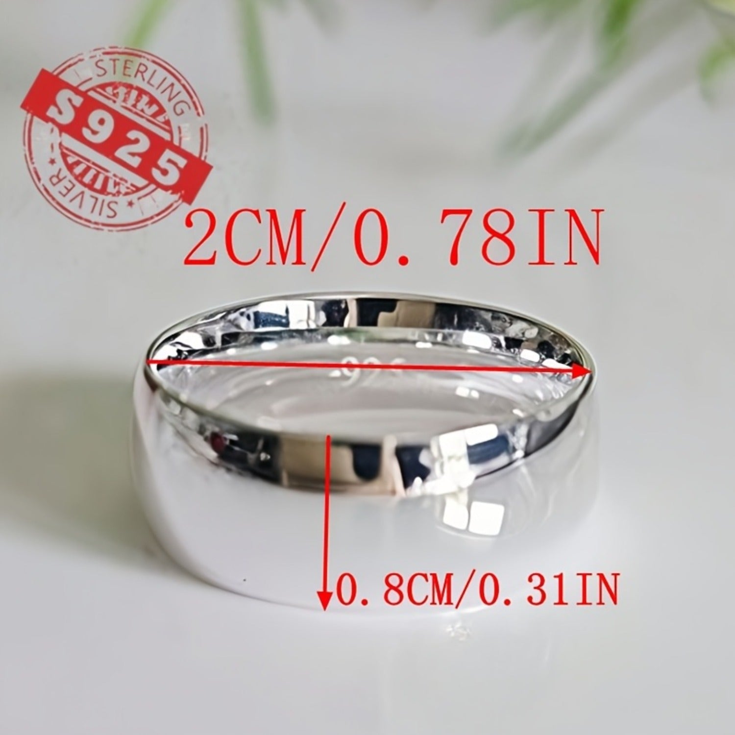 8mm Sterling Silver Solid Band Ring for Men & Women – Timeless Eternal Wedding Band, Minimalist Comfort Fit Statement Ring, Durable Hypoallergenic Jewelry Sizes 6-11 Bridal Gift