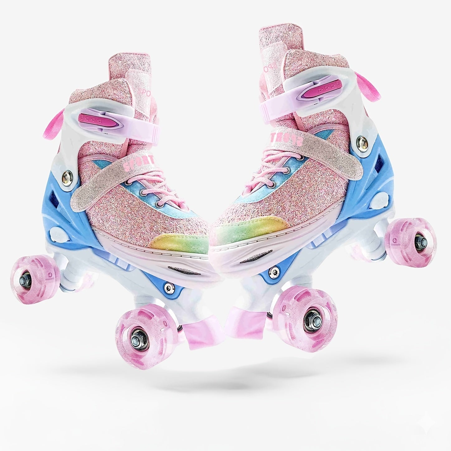 Adjustable Kids Roller Skates with Light-Up Wheels – Fun LED Rollerskates for Boys & Girls Ages 4–12, Youth & Toddler Sizes S/M/L, 9 Colors