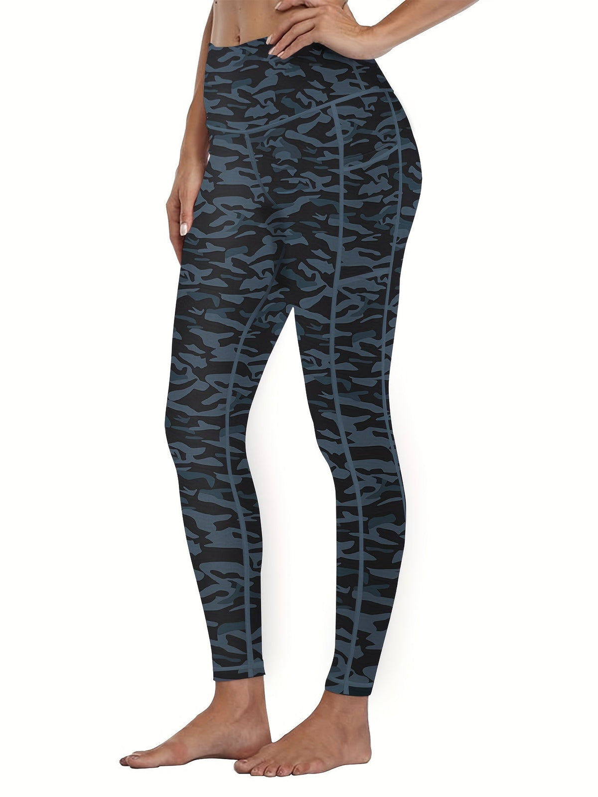 Women's Compression Yoga Pants 5 Pack 7/8 Length High-Waist – Printed Fitness Leggings with Leopard Camo & Solid Patterns for Gym Running Pilates, Athletic Tracksuit Bottoms S-XXL