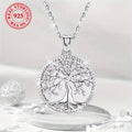 925 Sterling Silver Tree of Life Pendant Necklace for Women – Hypoallergenic Boho Vintage Style, Perfect Gift for Her, Casual & Dressy Wear