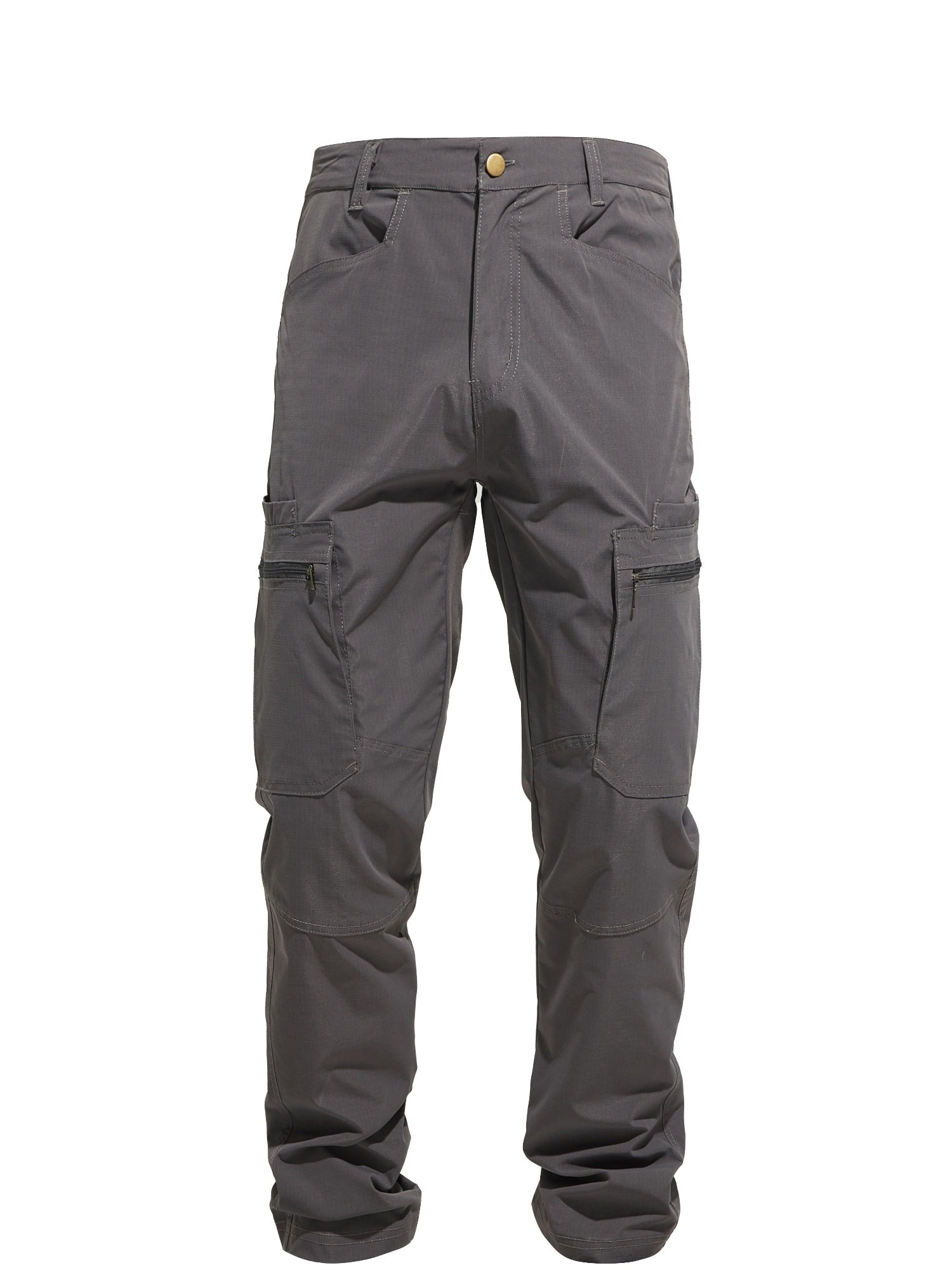 Men's Outdoor Cargo Hiking Pants Multi-Pocket Tactical Trousers All Season Lightweight Camping Fishing Cycling Dark Gray Khaki Sizes 30-42