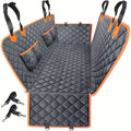 Dog Car Seat Cover Pet Hammock 600D Waterproof Scratch-Proof Rear Seat Protector with 4 Side Pockets & Non-Slip Backing – Universal Fit for Cars, Trucks & SUVs, All Dog Breeds