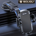 Universal Car Phone Holder 360° Rotatable Dashboard Mount – Retractable Cradle Fits All Phones iPhone Samsung, Adjustable Horizontal & Vertical Viewing, Secure Grip Car Phone Mount