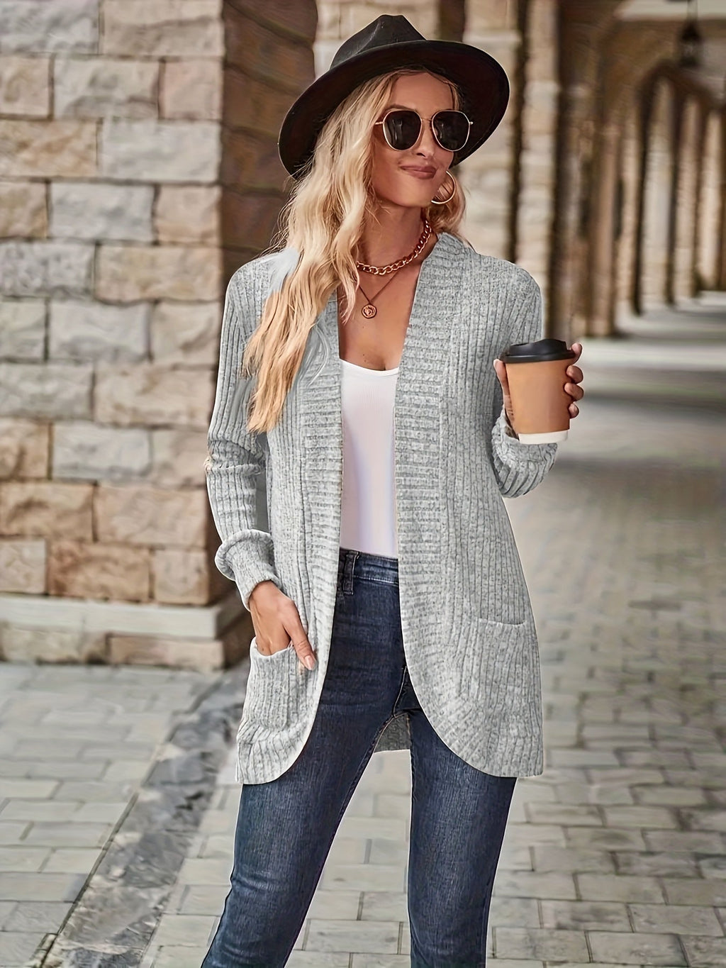 Loose Casual Long Sleeve Blouse Women Solid Color Pocket Splicing Relaxed Fit Top 10 Colors S-XXL Spring Fall Everyday