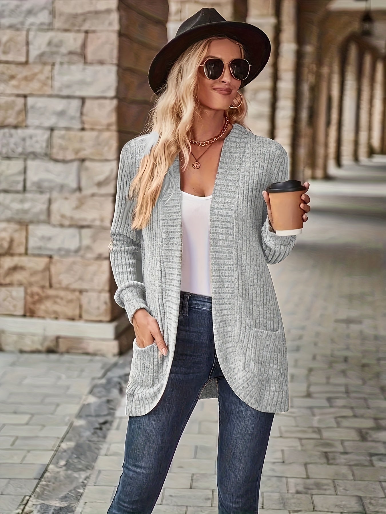 Loose Casual Long Sleeve Blouse Women Solid Color Pocket Splicing Relaxed Fit Top 10 Colors S-XXL Spring Fall Everyday