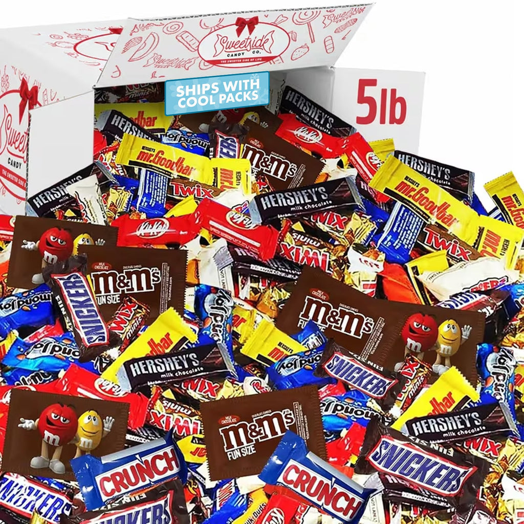 Bulk Assorted Chocolate Candy Variety Pack – Mixed Chocolate Assortment Bag Individually Wrapped, Ideal for Party Candy Bowls, Holiday Gifting, Office Sharing & Snacking