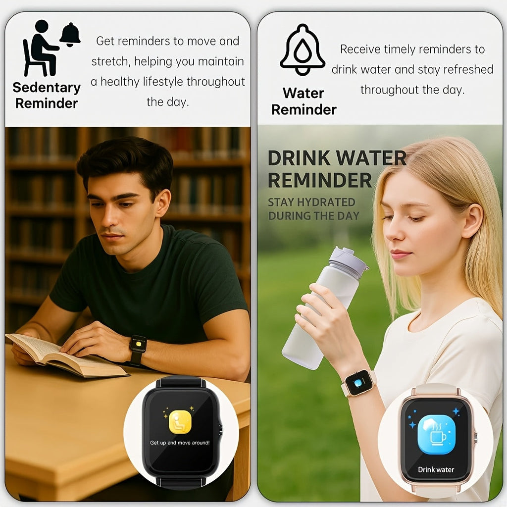 2026 Smartwatch Unisex Wireless Calling & Dialing – Multiple Sports Modes Heart Rate Sleep Tracker Multi-App Notifications Fitness Watch for Men Women Compatible with iPhone Android