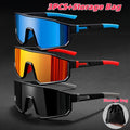Mirrored Sports Sunglasses Set 3-4pcs for Men Women – PC Polycarbonate Lens Durable Frame Fashion Glasses, Includes Cleaning Cloth, Unisex Outdoor Eyewear for Cycling Driving Festival Daily Wear