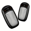 2 Pack Rechargeable Hand Warmers with COB Flashlight & Magnetic Base – 12Hr Heat, Portable Electric Pocket Warmer, Christmas Gift for Women Men Outdoor Winter