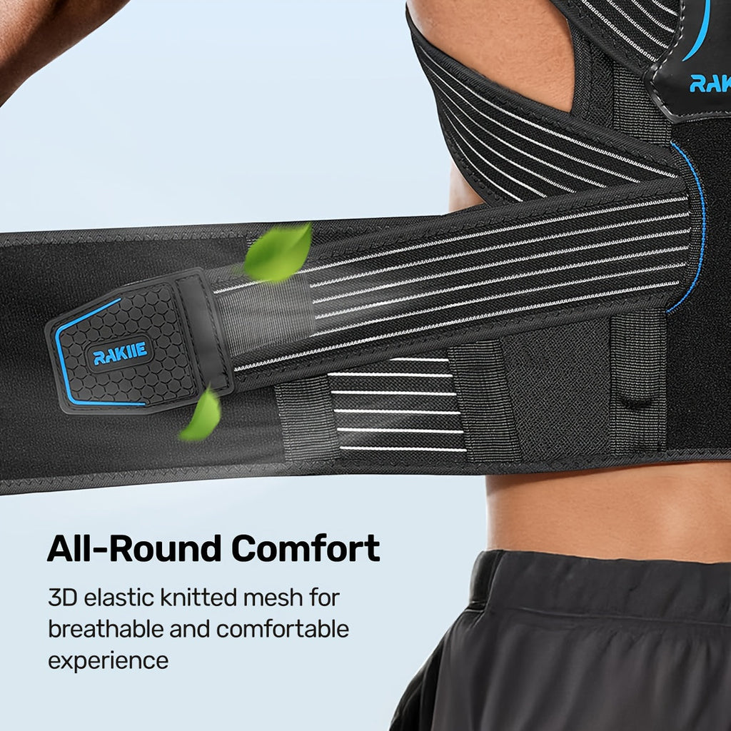 Posture Corrector Vest Adjustable Shoulder Straightening Brace – Padded Shoulder Cushions & Soft Underarm Bands, Unisex Back Support for Daily Wear, Men Women, Small to X-Large, Father's Day Gift