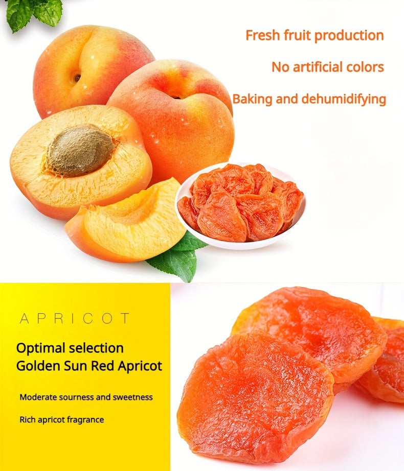 Dried Apricots Snack 3 Bags Pack Natural Tropical Dried Fruit Healthy Sweet Snack for Parties Gifts Travel