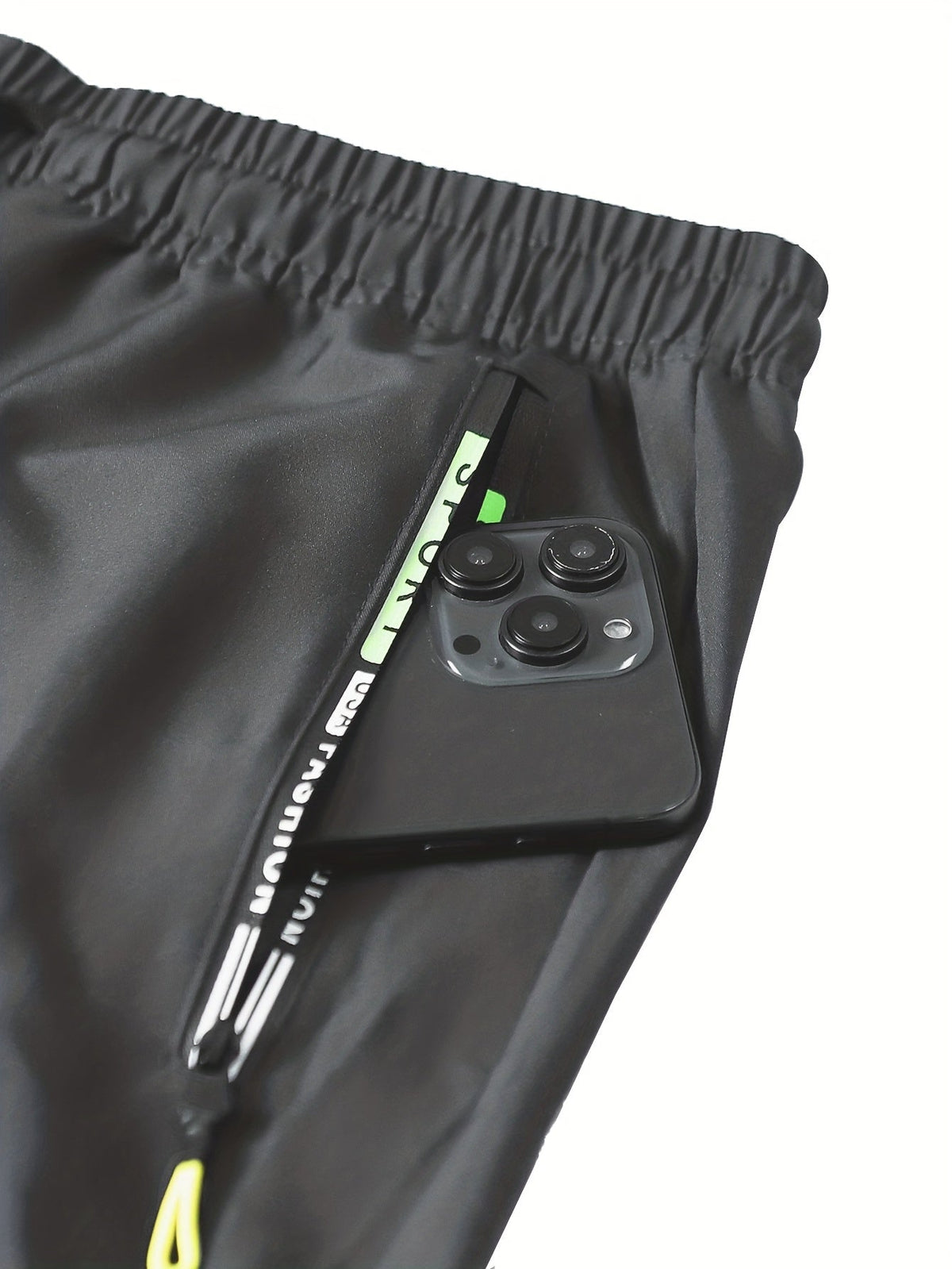 Multi-Pocket Cargo Pants Women Neon Green Zipper Accents Drawstring Waist Full-Length Outdoor Travel Trousers 4 Colors XS-XXL Streetwear
