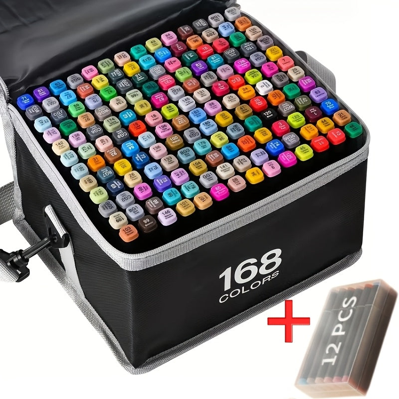 Dual Tip Art Markers Set 45 to 262 Colors with Stand Option – Blendable Alcohol Brush and Fine Tip Markers for Adult Coloring Drawing Sketching Illustration Manga and Painting – Beginner to Professional Artist Supplies